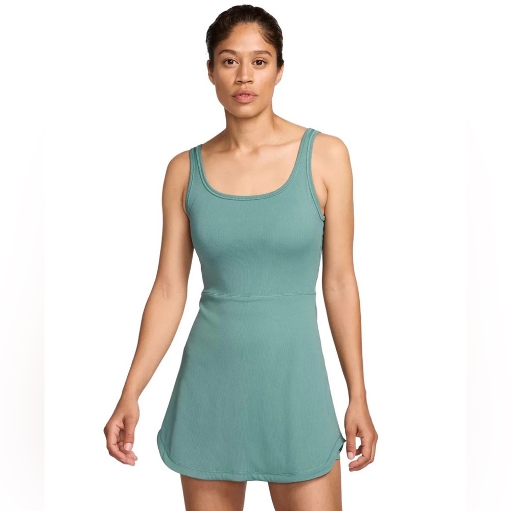 🆕 Nike Women's One Dri-FIT Scoop Neck Sleeveless Ribbed Dress Size Large